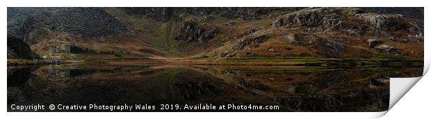 Cwmorthin Slate Quarry, Blaenau Ffestiniog, Snowdo Print by Creative Photography Wales