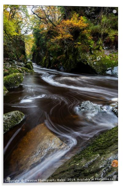Fairy Glen; Snowdonia National Park Acrylic by Creative Photography Wales