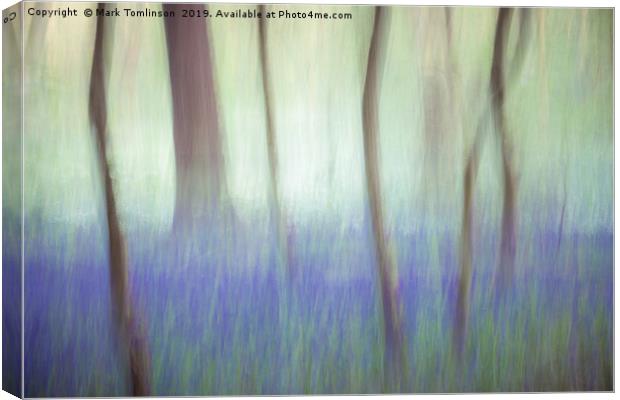 Bluebell Impressions Canvas Print by Mark Tomlinson