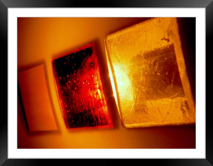 Abstract Coppers! Framed Mounted Print by Louise Godwin