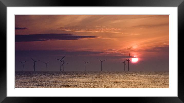 Great Yarmouth at Dawn Framed Mounted Print by Steven Shea