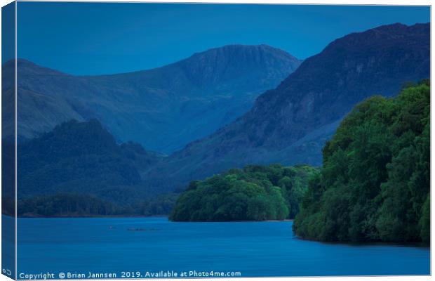 Derwentwater Evening Canvas Print by Brian Jannsen