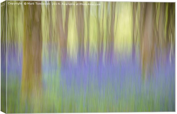 Bluebell Impressions 2 Canvas Print by Mark Tomlinson