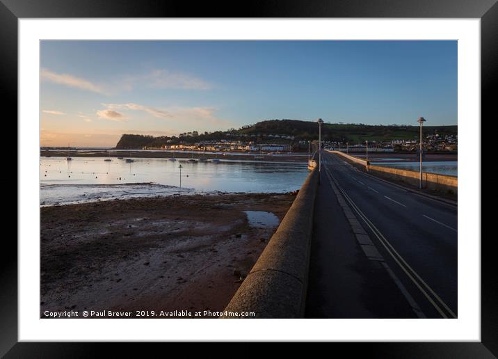 Shaldon and Teignmouth Framed Mounted Print by Paul Brewer