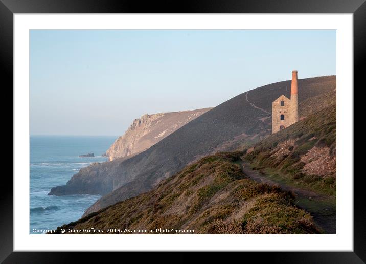 Wheal Coates St Agnes Framed Mounted Print by Diane Griffiths