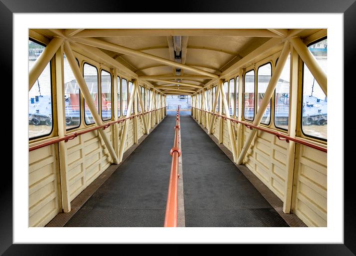 Tunnel to the river Thames Framed Mounted Print by Svetlana Sewell