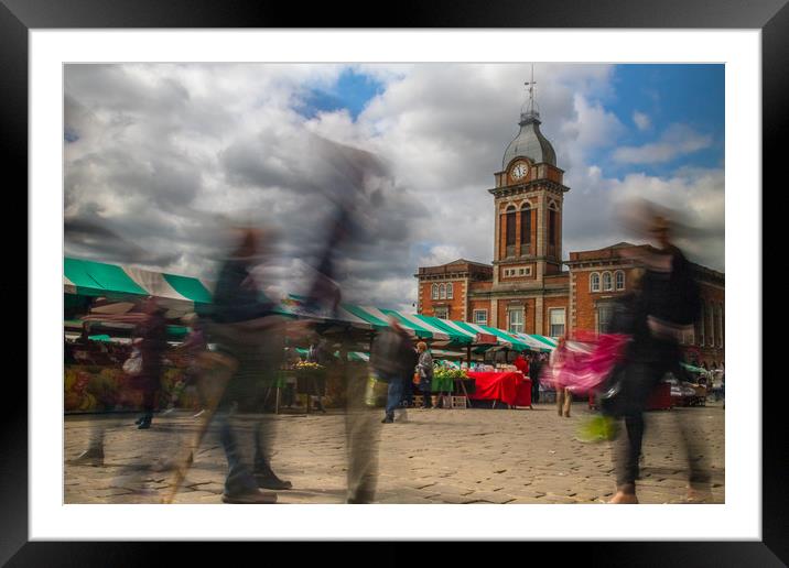Chesterfield Market Hall.  Framed Mounted Print by Michael South Photography