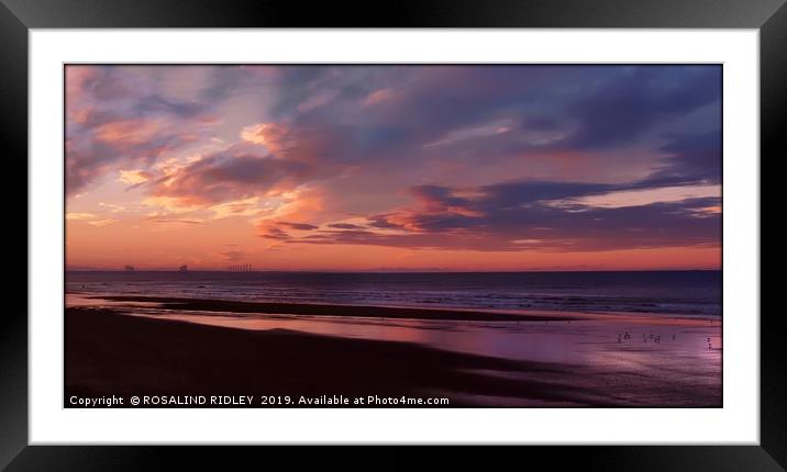 "Sunset across the sands" Framed Mounted Print by ROS RIDLEY