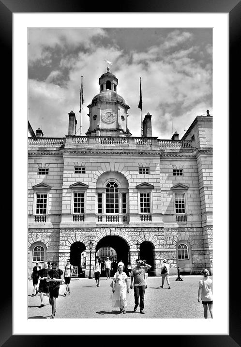 Horse Guards Parade Framed Mounted Print by Simon Hackett