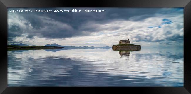 The Church in the Sea, Anglesey. Framed Print by K7 Photography