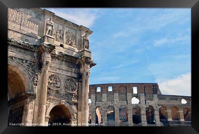Arch of Constantine Framed Print by Sarah George