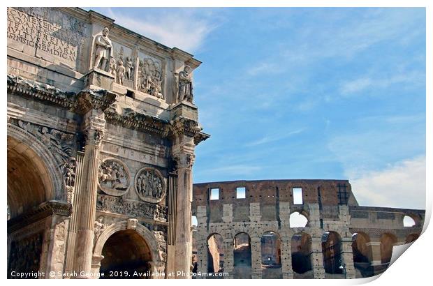 Arch of Constantine Print by Sarah George