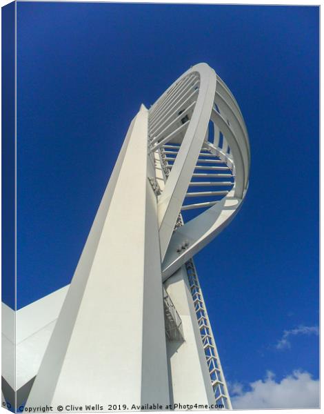 Spinnaker Tower Canvas Print by Clive Wells