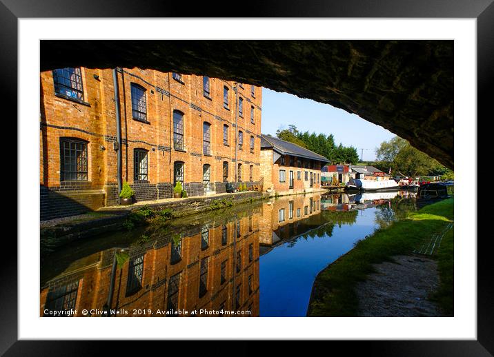 Under the Bridge Framed Mounted Print by Clive Wells