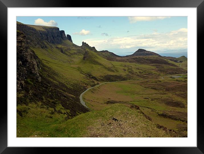 QUIRAING SKYE Framed Mounted Print by dale rys (LP)