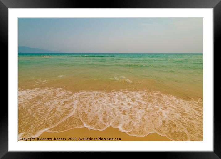 My Khe Beach Framed Mounted Print by Annette Johnson