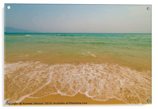 My Khe Beach Acrylic by Annette Johnson