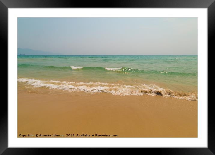 My Khe Beach #2 Framed Mounted Print by Annette Johnson