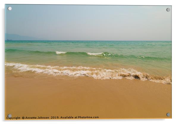 My Khe Beach #2 Acrylic by Annette Johnson