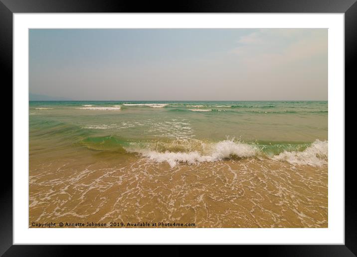 My Khe Beach #6 Framed Mounted Print by Annette Johnson