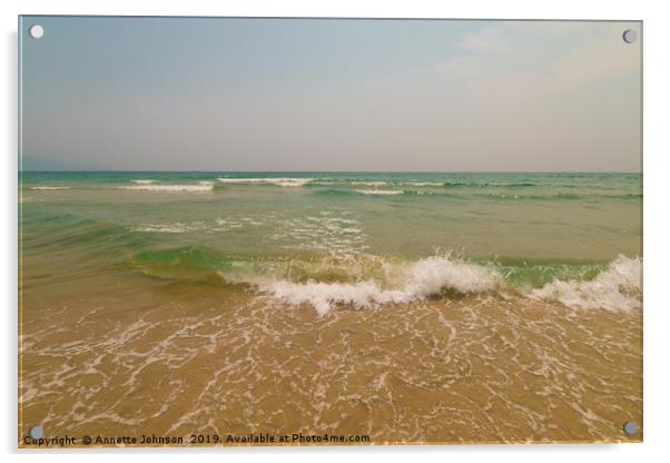 My Khe Beach #6 Acrylic by Annette Johnson