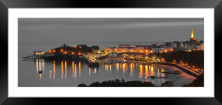 Tenby Harbour. Framed Mounted Print by Michael South Photography