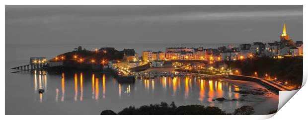 Tenby Harbour. Print by Michael South Photography