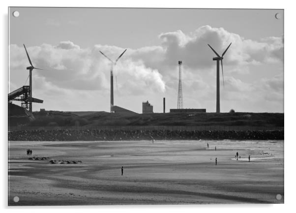 Crosby Beach Acrylic by David McCulloch