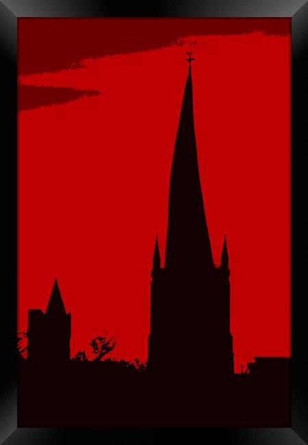 The Crooked Spire Framed Print by Michael South Photography