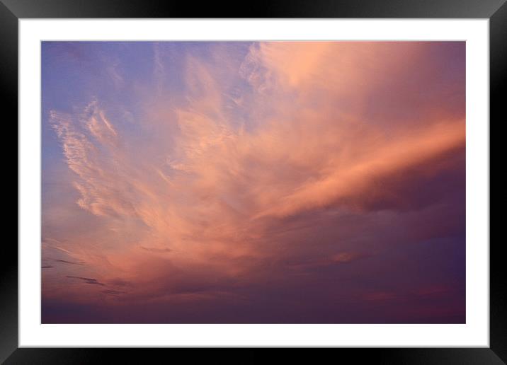 Pastel In The Sky Framed Mounted Print by Irina Walker
