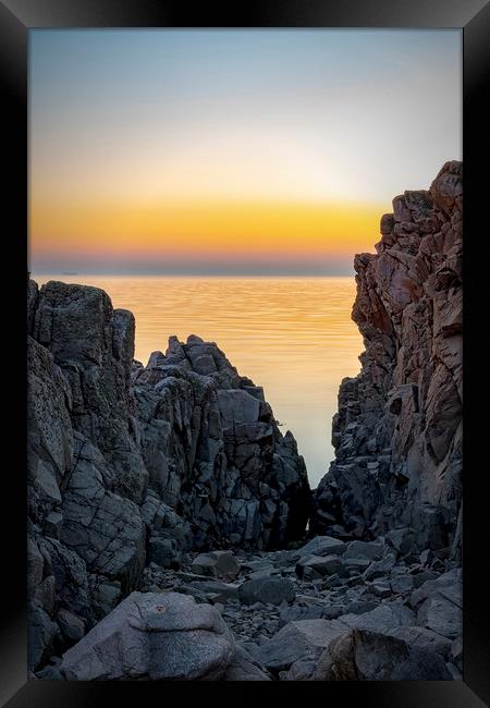Kullaberg Coastal Region Cliff Edge Framed Print by Antony McAulay