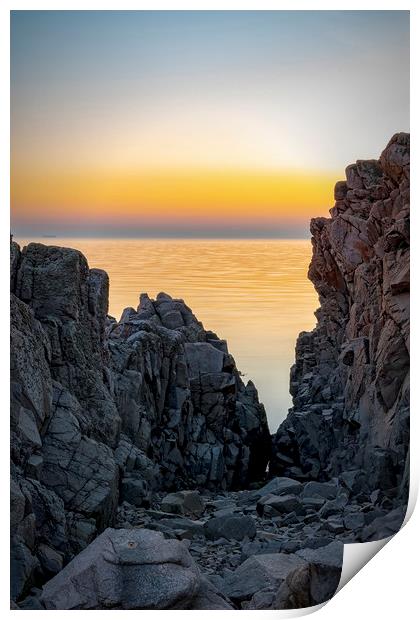 Kullaberg Coastal Region Cliff Edge Print by Antony McAulay