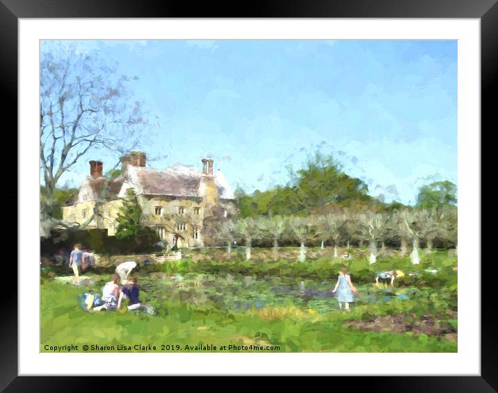 Country garden in Spring Framed Mounted Print by Sharon Lisa Clarke