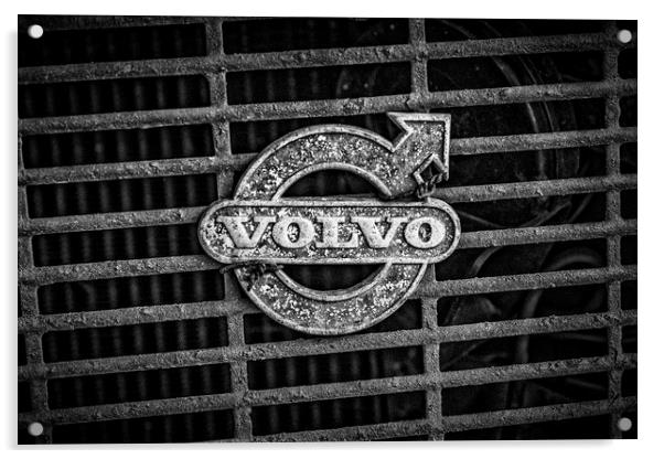 Volvo Sign on Grill Acrylic by Antony McAulay