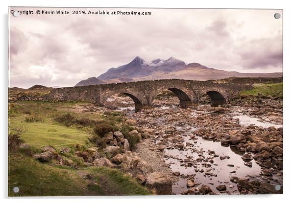 Sligachan old bridge Skye Acrylic by Kevin White