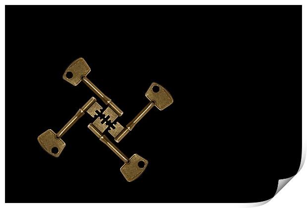 Keys Locked Print by Jonathan Pankhurst