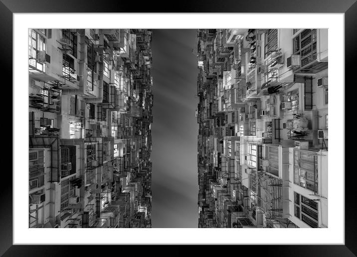 HONG KONG 24 Framed Mounted Print by Tom Uhlenberg