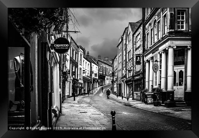 The Back Streets of Durham City Framed Print by Lrd Robert Barnes