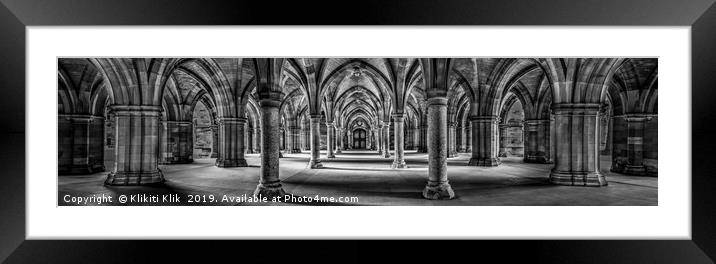 Glasgow Cloisters Framed Mounted Print by Angela H