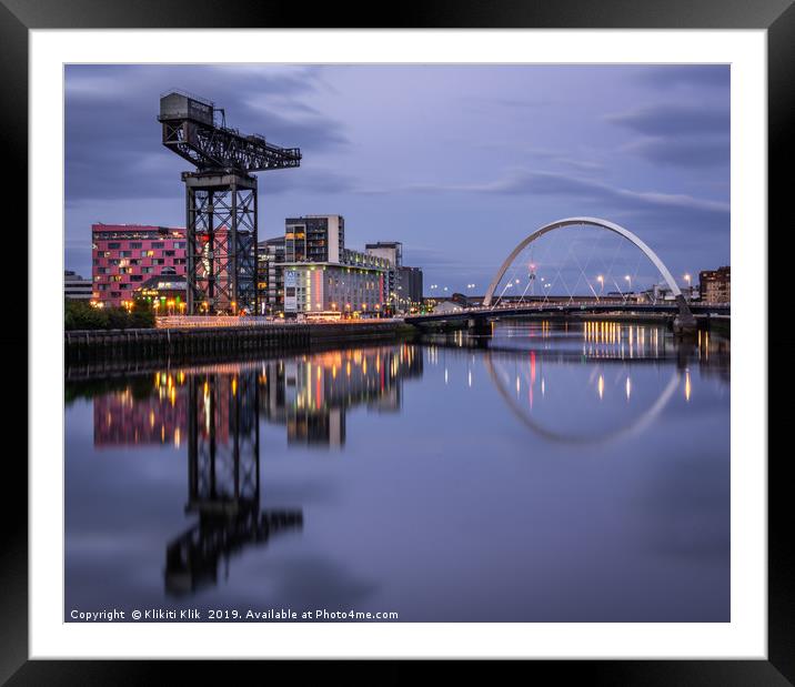 Glasgow Framed Mounted Print by Angela H