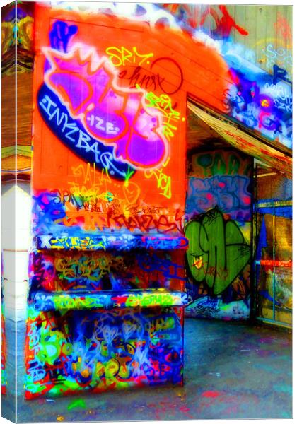 Vibrant Undercroft Mural Canvas Print by Andy Evans Photos