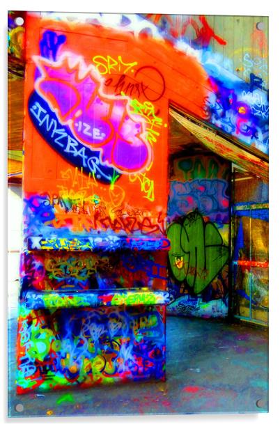 Vibrant Undercroft Mural Acrylic by Andy Evans Photos