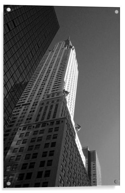 Chrysler Building New York City America Acrylic by Andy Evans Photos
