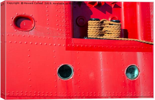 Lightship abstract Canvas Print by Howard Corlett