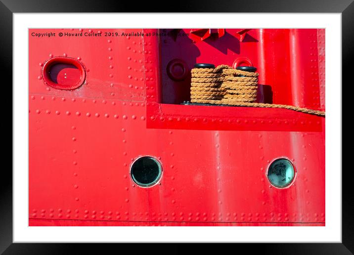 Lightship abstract Framed Mounted Print by Howard Corlett