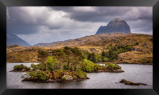 Suilven, the lonely mountain Framed Print by George Robertson