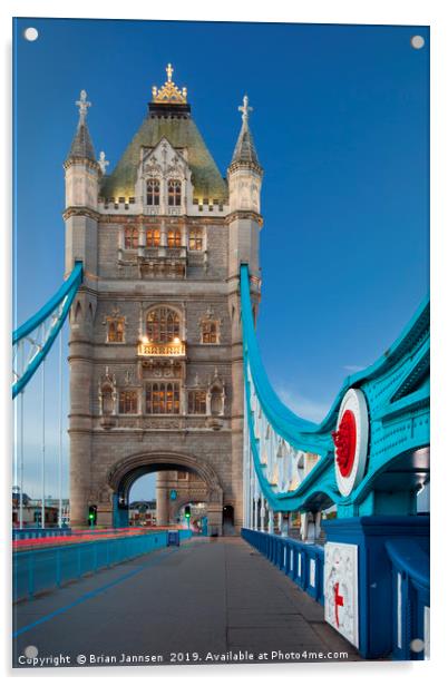 Tower Bridge - London Acrylic by Brian Jannsen