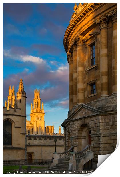 Radcliffe Camera - Oxford Print by Brian Jannsen