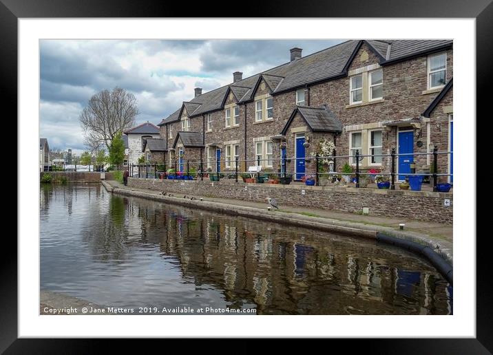 At The End Of The Canal Framed Mounted Print by Jane Metters