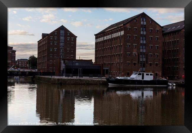 Vinings Warehouse Gloucester Docks  Framed Print by Paul Brewer